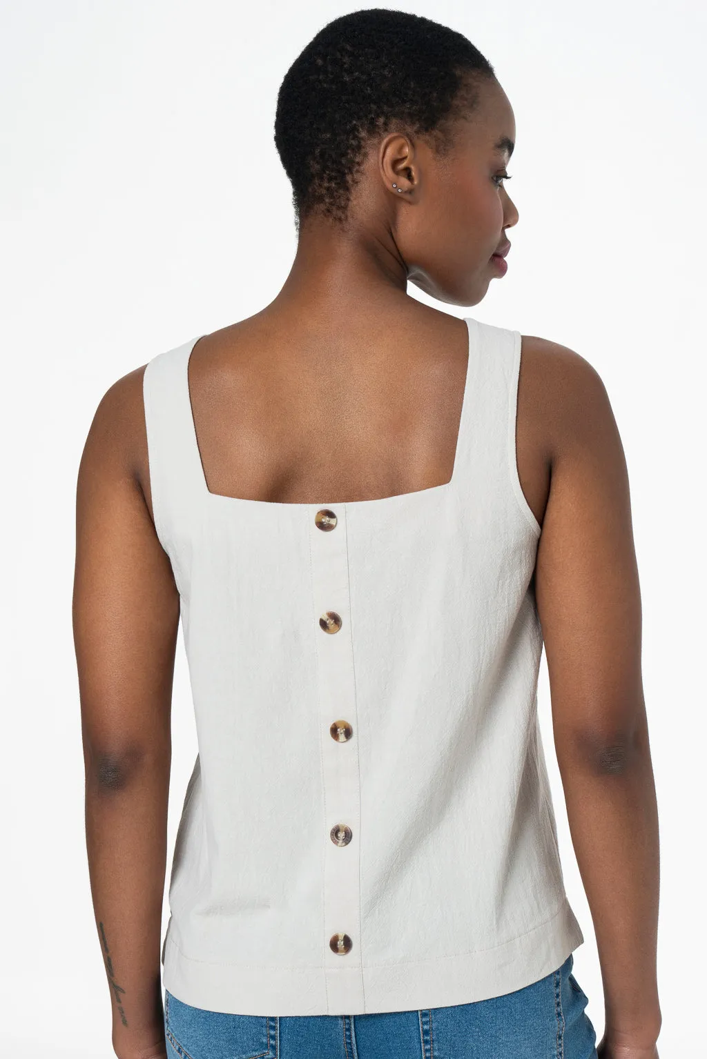 Boxy Top _ 143370 _ Oatmeal sold by Refinery product image thumbnail 2