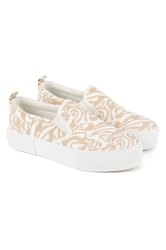 Platform Slip-On Sneakers _ 142493 _ Beige sold by Refinery