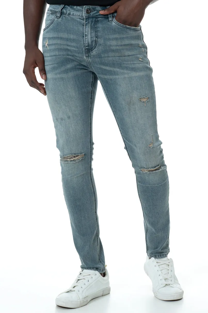 Rf10 Ripped Skinny Jeans _ 146864 _ Blue Denim sold by Refinery