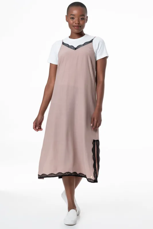 Slip Dress _ 145778 _ Brown sold by Refinery