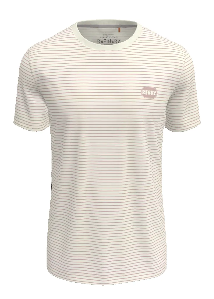 Stripe T-Shirt _ 150343 _ Light Pink sold by Refinery product image thumbnail 3