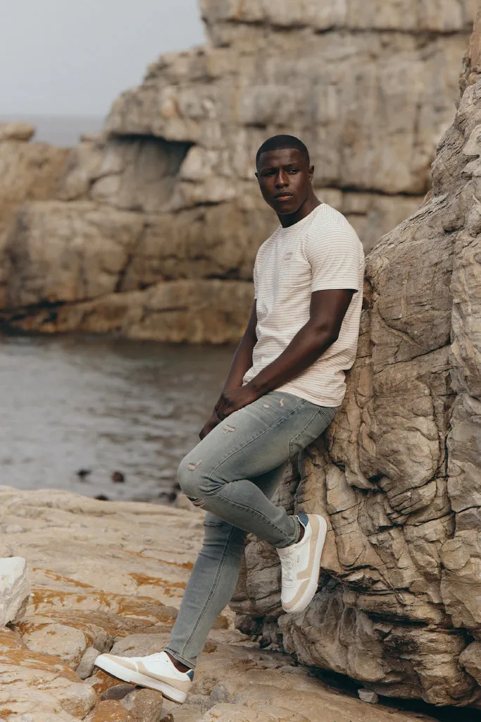 Stripe T-Shirt _ 150343 _ Light Pink sold by Refinery product image thumbnail 2