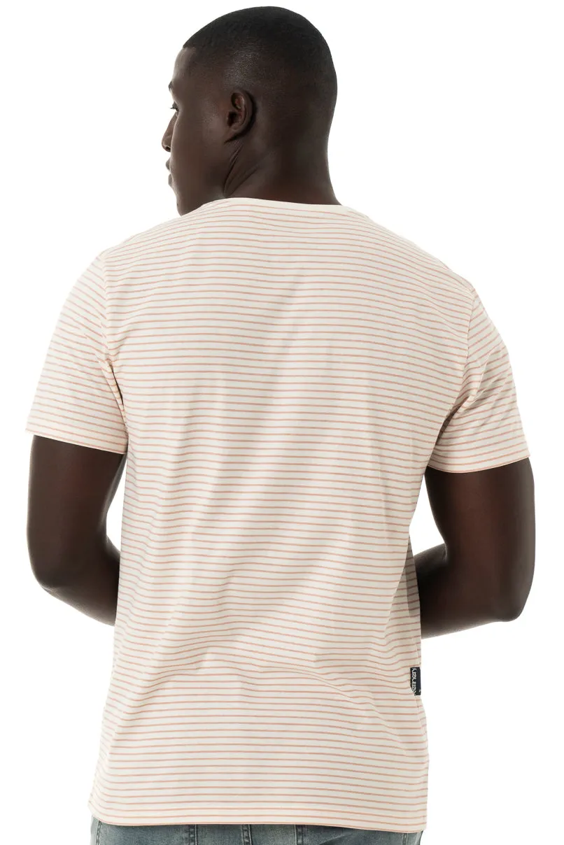 Stripe T-Shirt _ 150343 _ Light Pink sold by Refinery product image thumbnail 5