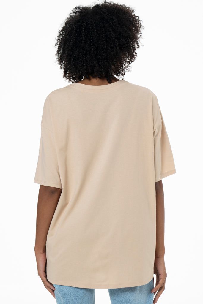 Oversized T-Shirt _ 141574 _ Brown sold by Refinery product image thumbnail 4