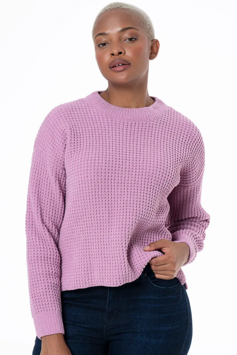 Chenille Jersey _ 145668 _ Purple sold by Refinery