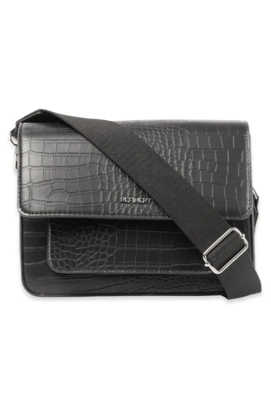 Crossbody Sling Bag _ 146313 _ Black sold by Refinery