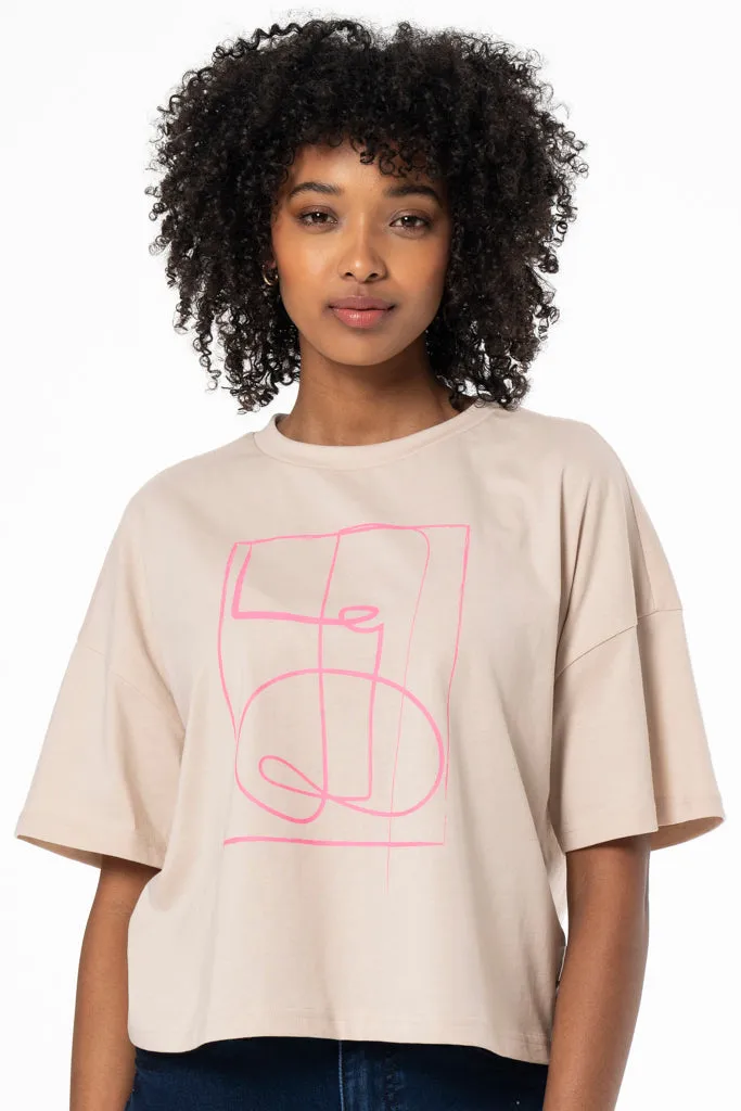 Boxy T-Shirt _ 141564 _ Stone sold by Refinery product image thumbnail 2