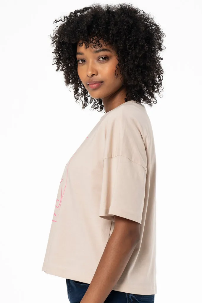 Boxy T-Shirt _ 141564 _ Stone sold by Refinery product image thumbnail 3