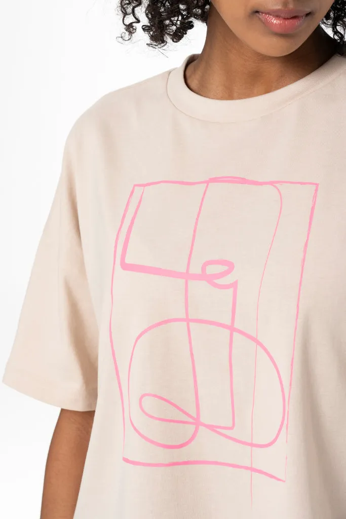 Boxy T-Shirt _ 141564 _ Stone sold by Refinery product image thumbnail 5