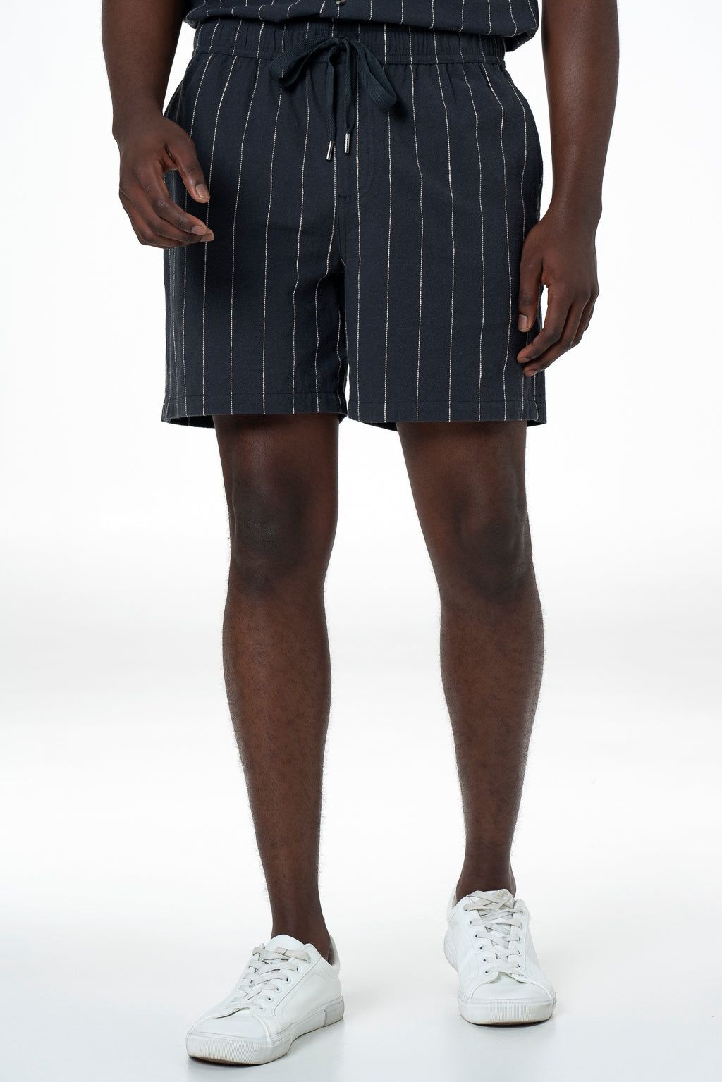 Striped Shorts _ 143826 _ Black sold by Refinery