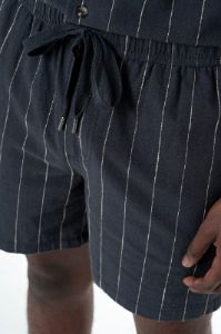 Striped Shorts _ 143826 _ Black sold by Refinery
