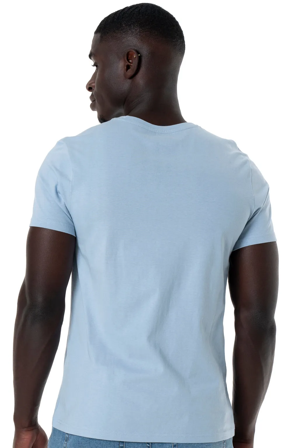 Branded T-Shirt _ 143318 _ Light Blue sold by Refinery product image thumbnail 4