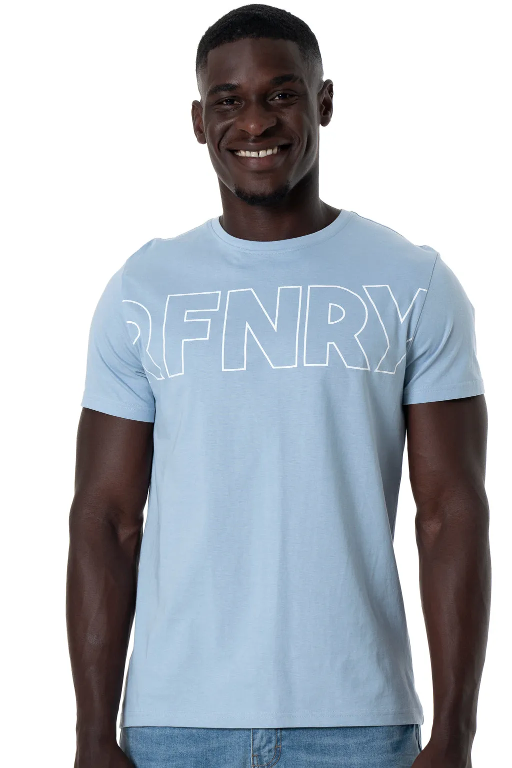 Branded T-Shirt _ 143318 _ Light Blue sold by Refinery