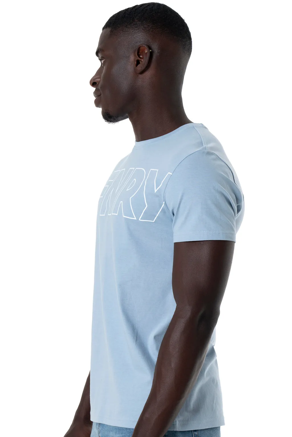 Branded T-Shirt _ 143318 _ Light Blue sold by Refinery product image thumbnail 3