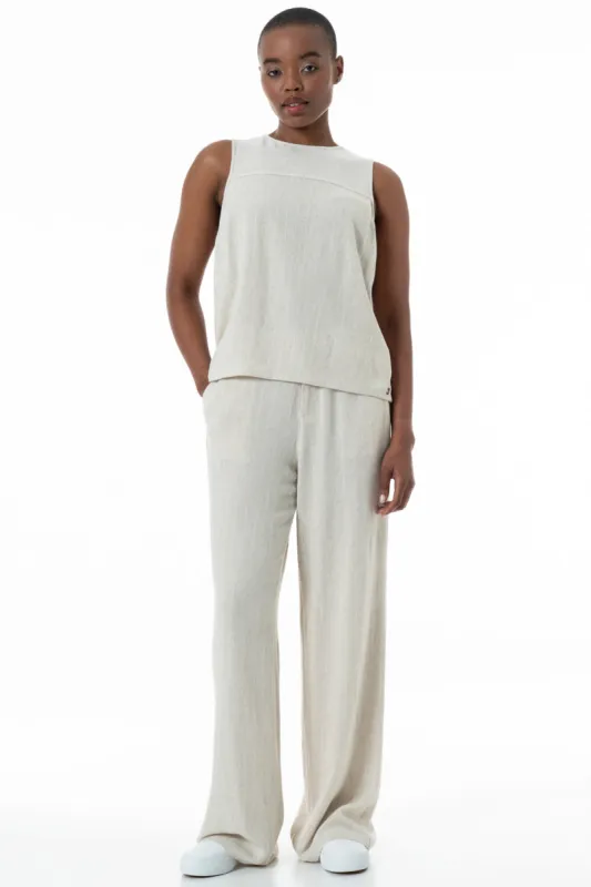 Linen Pants _ 152032 _ Natural sold by Refinery