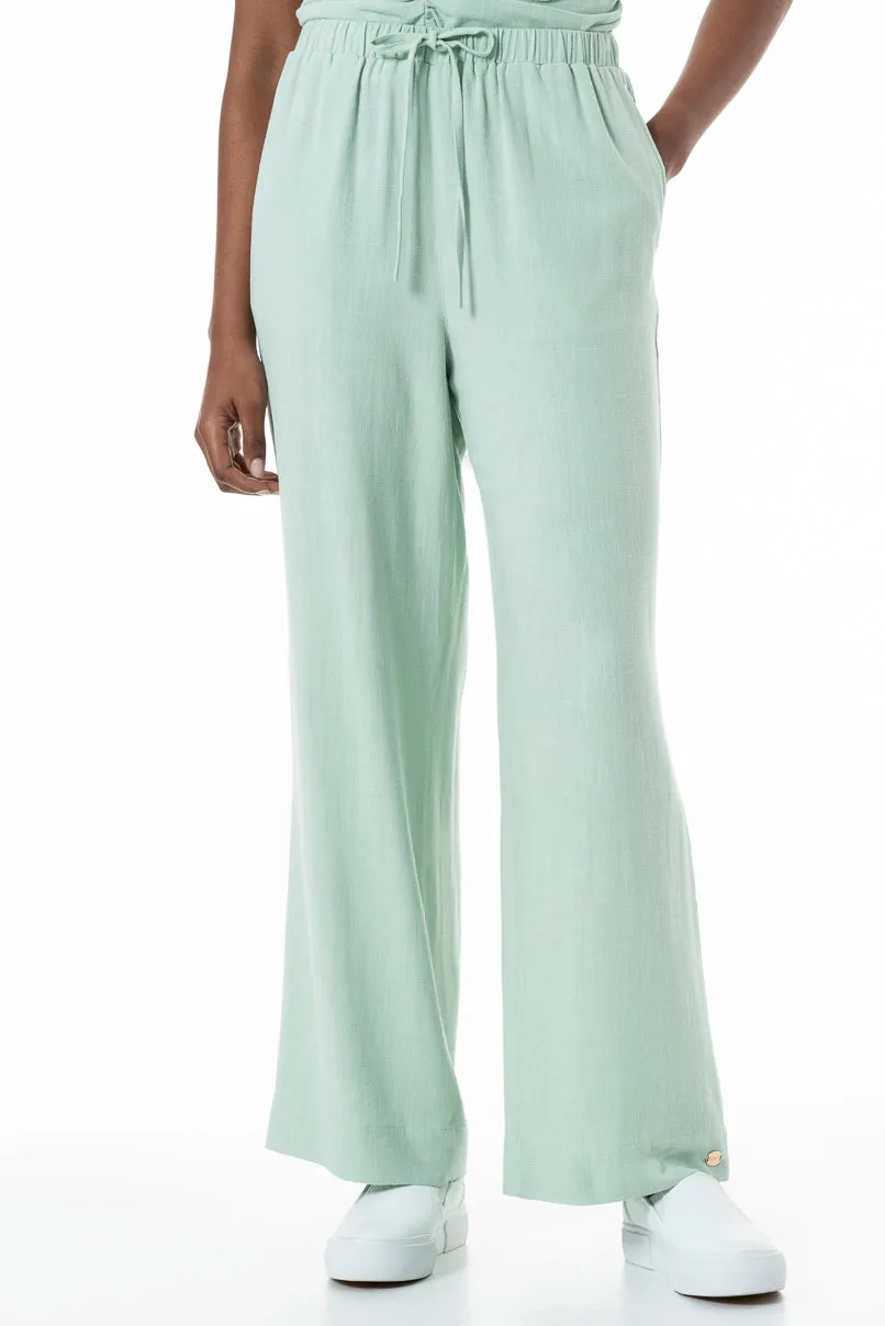 Elasticated Linen Pants _ 152036 _ Sage sold by Refinery product image thumbnail 2