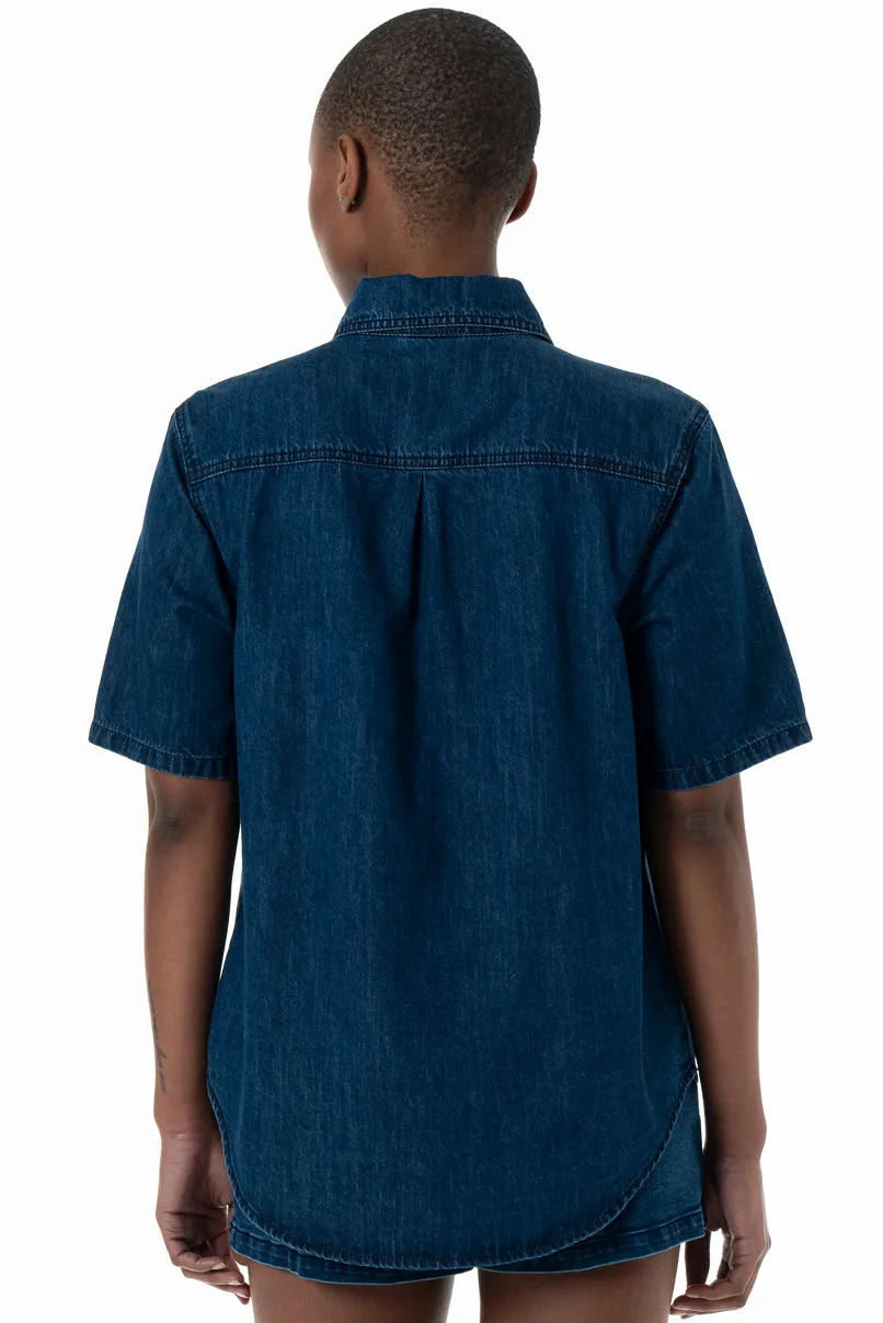 Denim Shirt _ 152220 _ Mid Wash sold by Refinery product image thumbnail 5