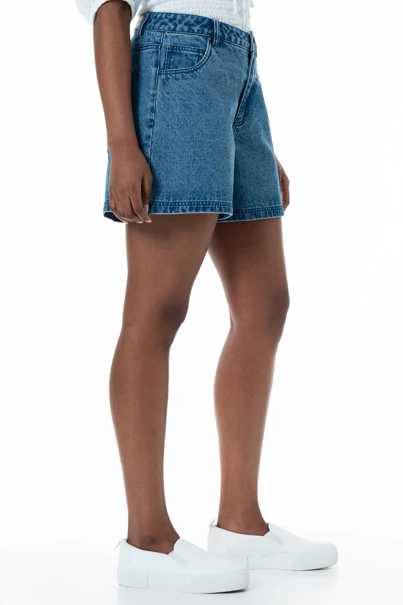 Denim Shorts _ 151995 _ Mid Wash sold by Refinery product image thumbnail 2