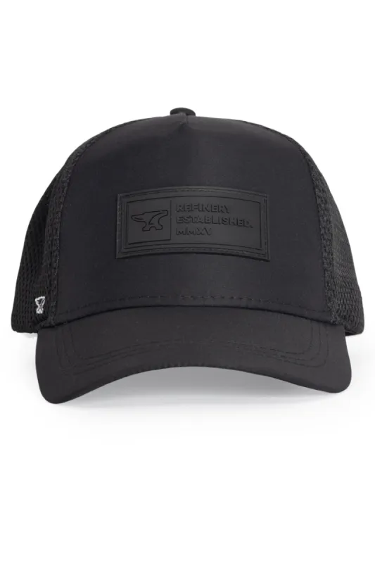 Trucker Peak Cap _ 150689 _ Black sold by Refinery