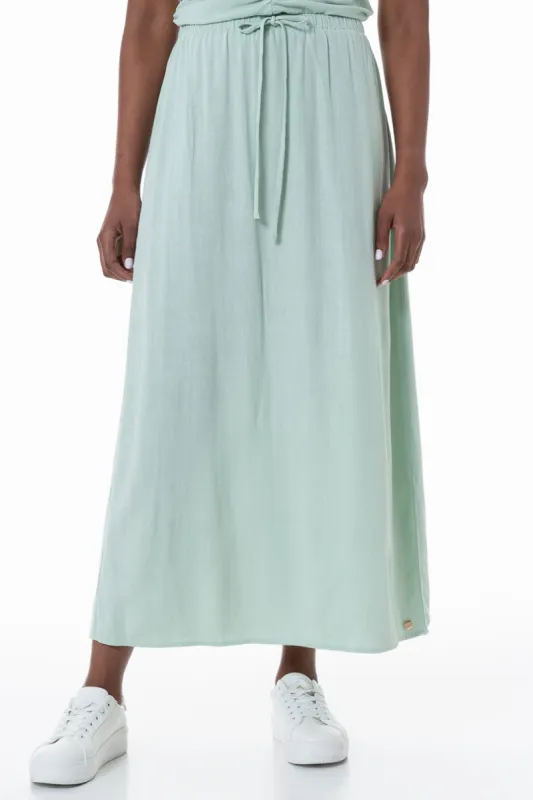 Maxi Skirt _ 152023 _ Sage sold by Refinery