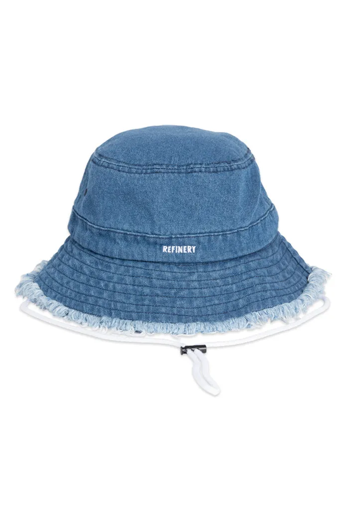 Boonie Bucket Hat _ 150716 _ Blue Denim sold by Refinery