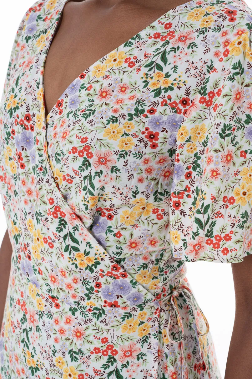 Printed Wrap Dress _ 152183 _ Multi sold by Refinery product image thumbnail 2