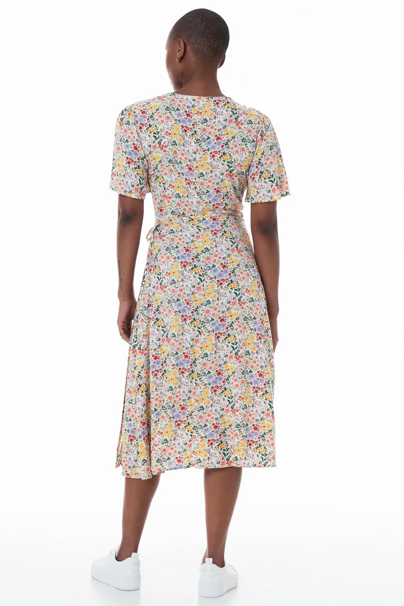 Printed Wrap Dress _ 152183 _ Multi sold by Refinery product image thumbnail 4