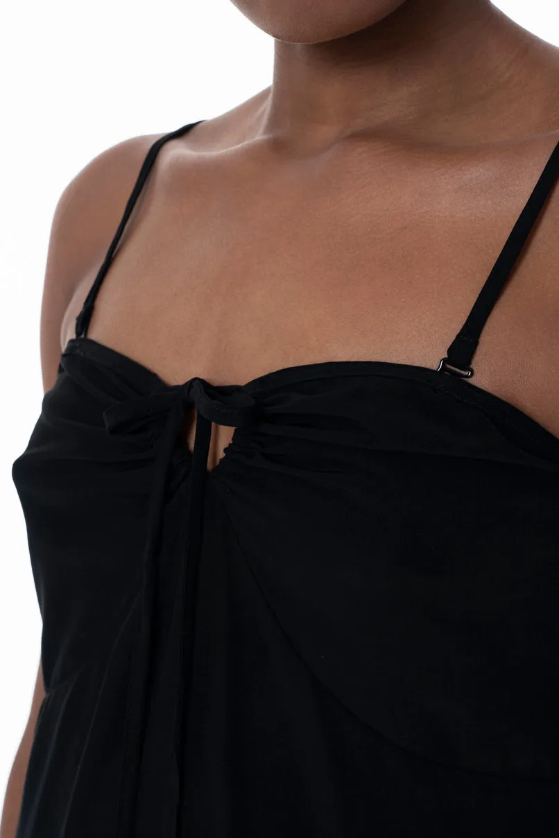 Halter Neck Slip Dress _ 152171 _ Black sold by Refinery product image thumbnail 3