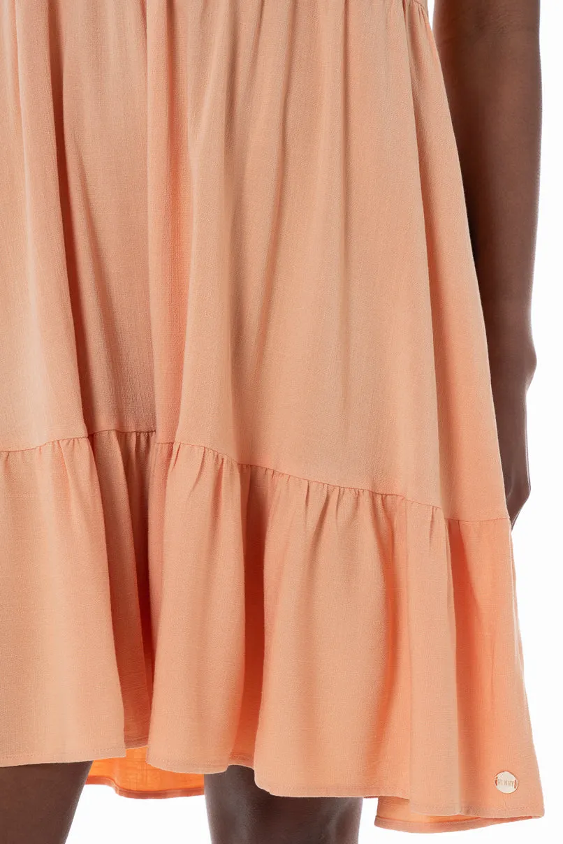Frill Dress _ 152142 _ Peach sold by Refinery product image thumbnail 4