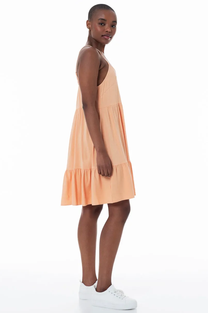 Frill Dress _ 152142 _ Peach sold by Refinery product image thumbnail 2