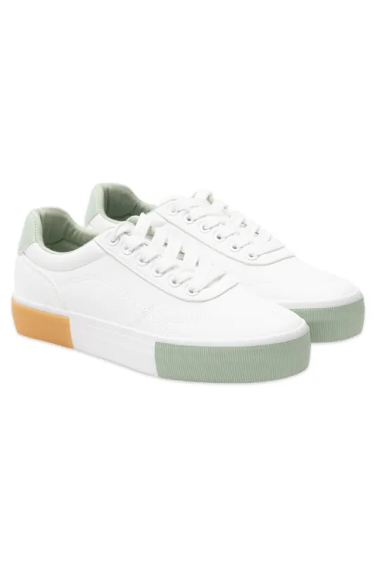 Lace-Up Sneaker _ 147336 _ Green sold by Refinery