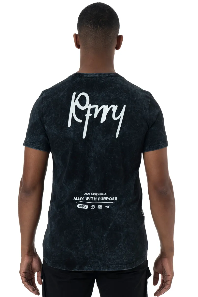 Statement Acid Wash T-Shirt _ 151937 _ Black sold by Refinery product image thumbnail 3