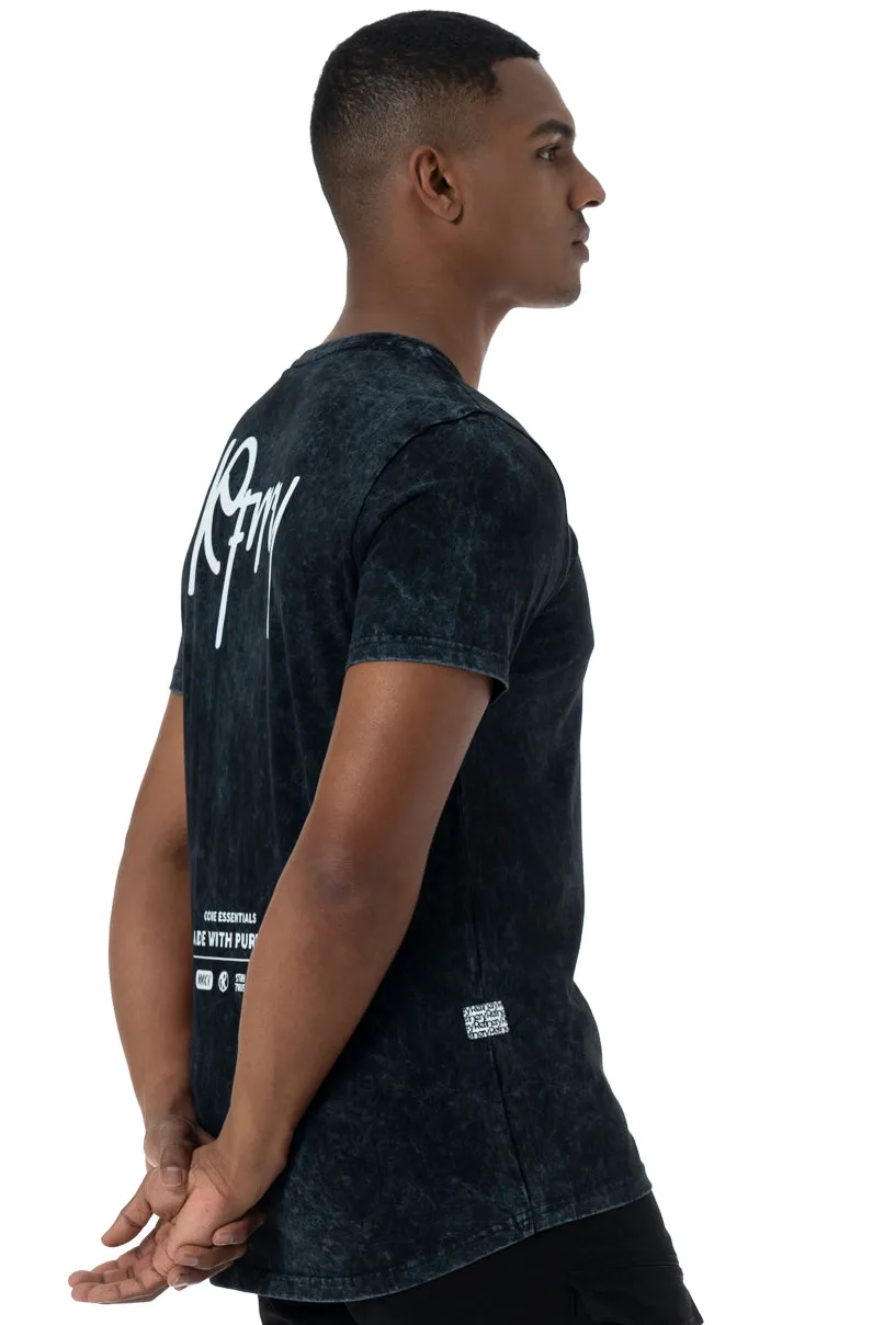 Statement Acid Wash T-Shirt _ 151937 _ Black sold by Refinery product image thumbnail 2
