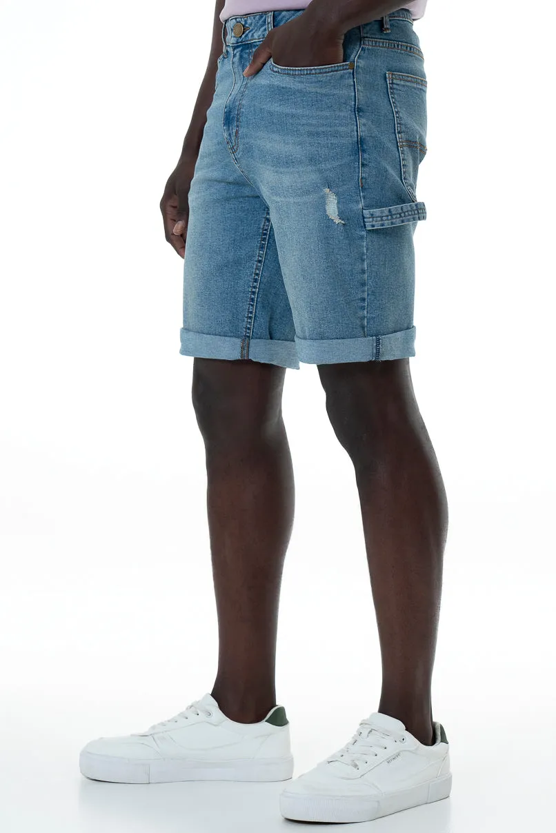 Denim Shorts _ 153913 _ Light Wash sold by Refinery product image thumbnail 2