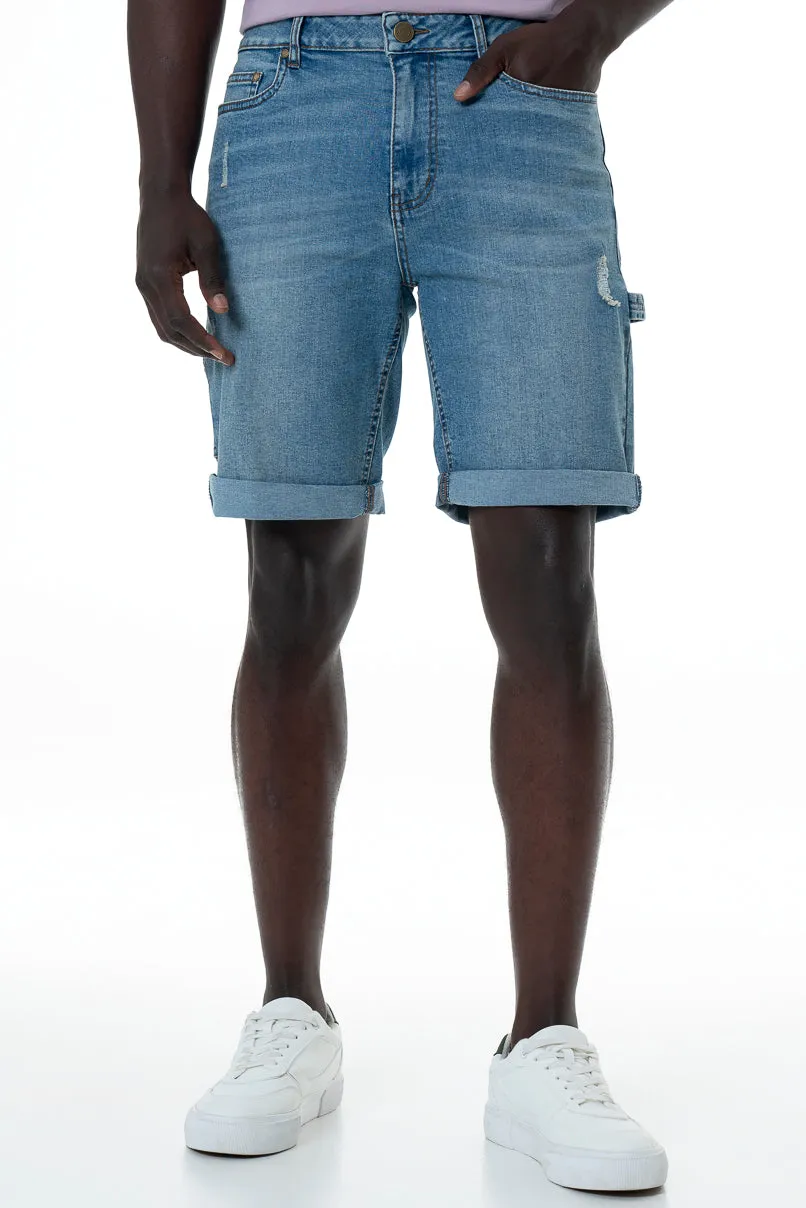 Denim Shorts _ 153913 _ Light Wash sold by Refinery