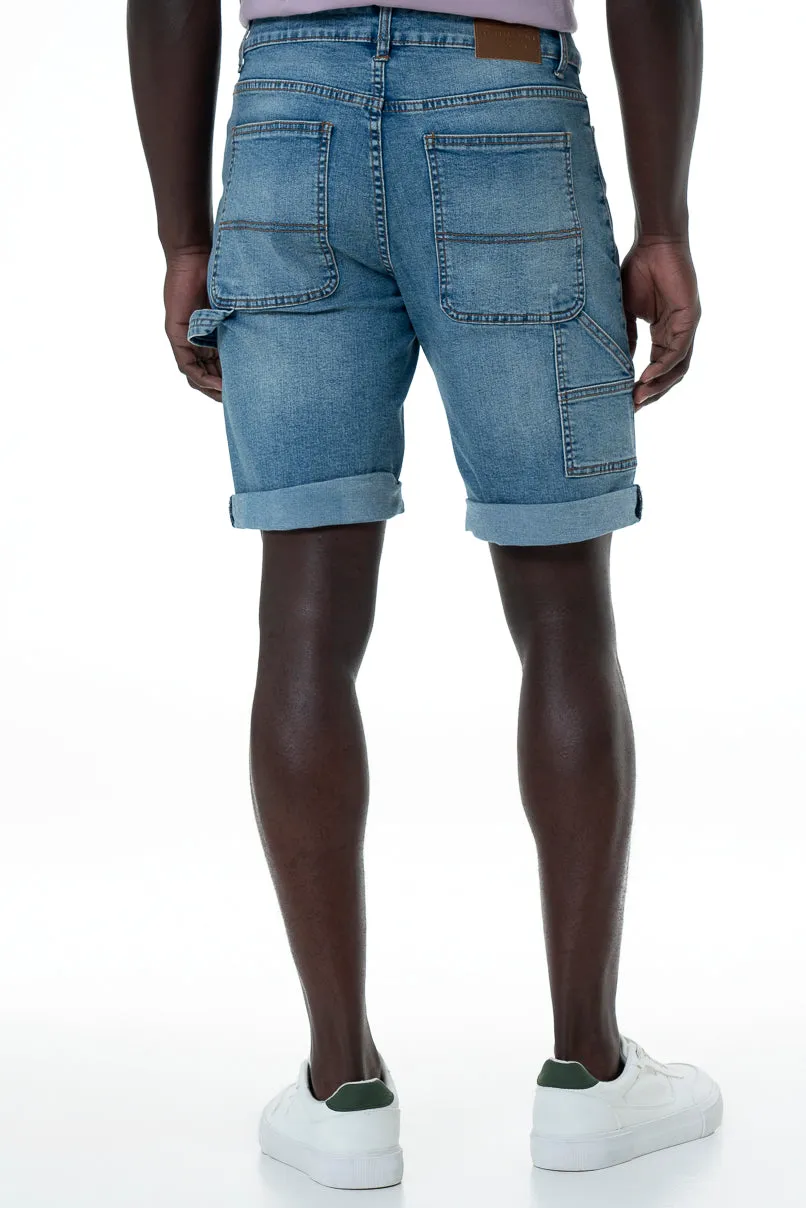 Denim Shorts _ 153913 _ Light Wash sold by Refinery product image thumbnail 4