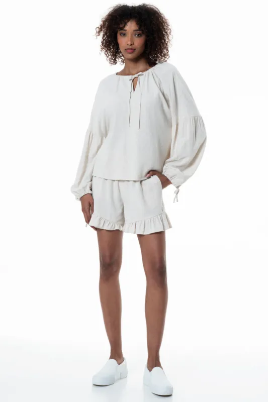 Peasant Blouse _ 153776 _ Natural sold by Refinery