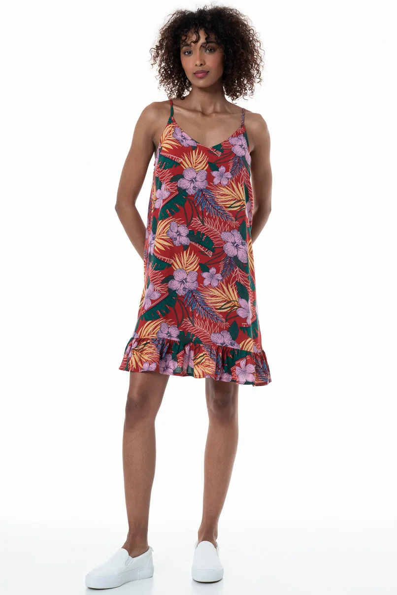 Strappy Frill Hem Dress sold by Refinery