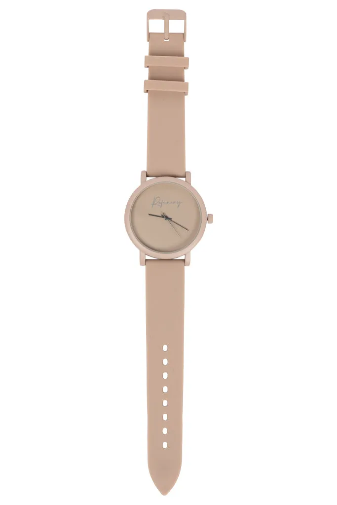 Silicone Strap Watch _ 154090 _ Stone sold by Refinery