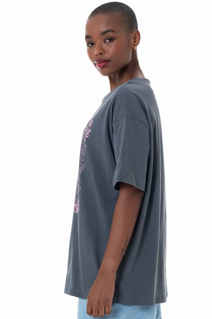 Oversize Statement T-Shirt _ 152280 _ Grey sold by Refinery product image thumbnail 3