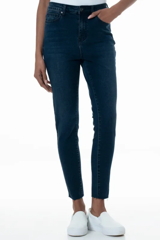 Rf05 Hi-Rise Skinny Jeans _ 155035 _ Dark Wash sold by Refinery