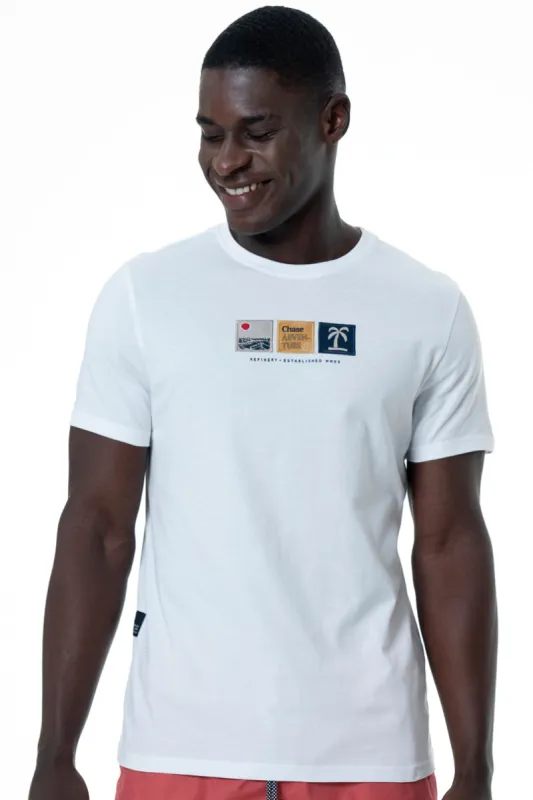 Branded T-Shirt _ 152122 _ Optic White sold by Refinery