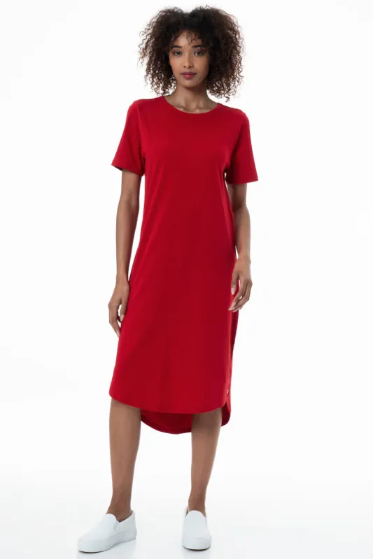 T-Shirt Dress _ 153677 _ Red sold by Refinery