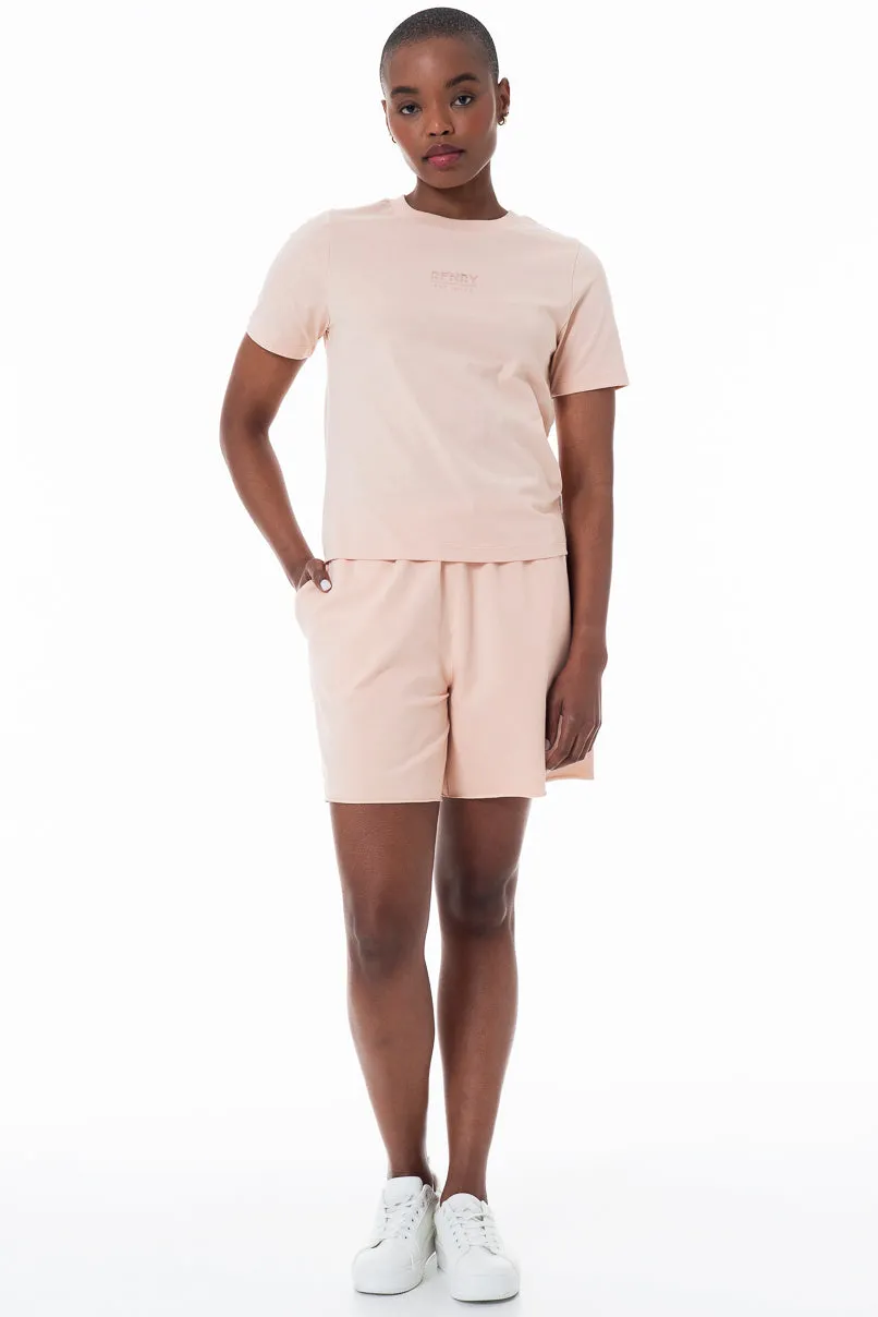 Branded T-Shirt _ 152283 _ Dusty Pink sold by Refinery