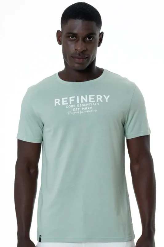 Branded T-Shirt _ 152134 _ Sage sold by Refinery