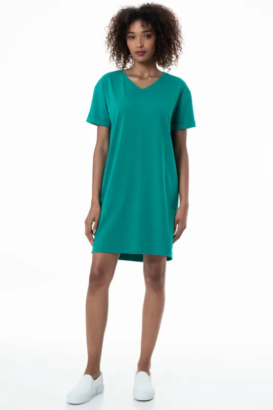 T-Shirt Dress _ 153675 _ Green sold by Refinery