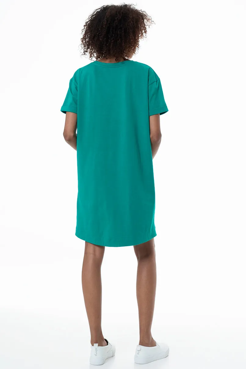T-Shirt Dress _ 153675 _ Green sold by Refinery product image thumbnail 4
