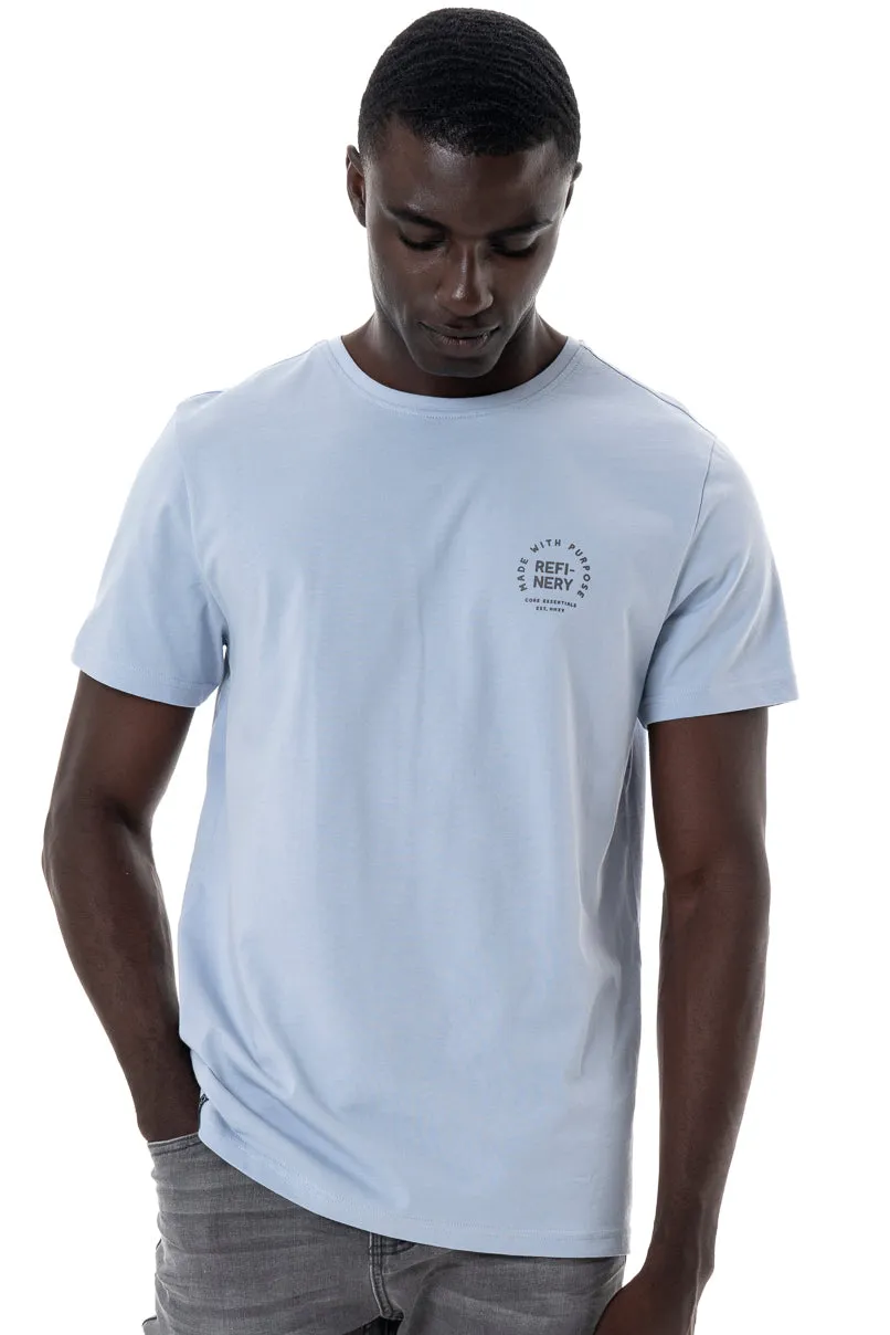 Branded T-Shirt _ 145359 _ Light Blue sold by Refinery