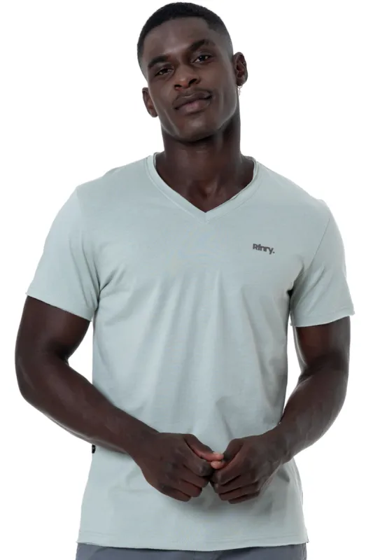 V-Neck T-Shirt _ 146855 _ Mint sold by Refinery