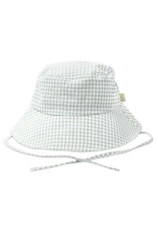 Gingham Bucket Hat _ 154055 _ Green sold by Refinery